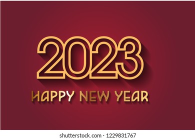 Happy New Year 2023 Design. 