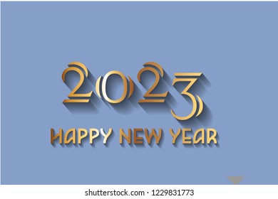 Happy New Year 2023 Design. 