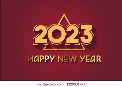 Happy New Year 2023 Design. 