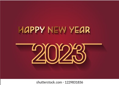 Happy New Year 2023 Design. 