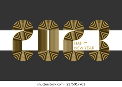 Happy New Year 2023 design.