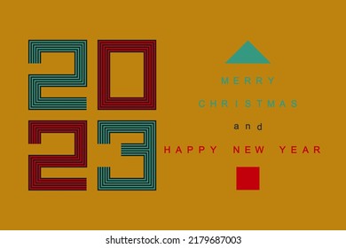 Happy New Year 2023 design.