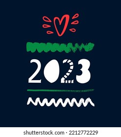 Happy new year 2023, design template