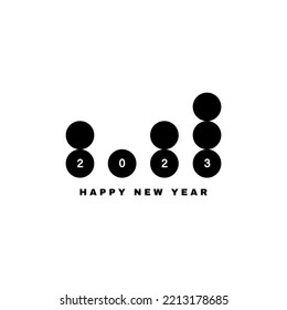 Happy new year 2023 design patter vector illustration