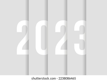 Happy New Year 2023 Design Template abstract