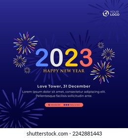 Happy New Year 2023 design
