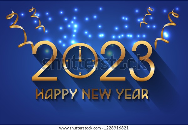 Happy New Year 2023 Design Stock Vector Royalty Free 1228916821 Shutterstock