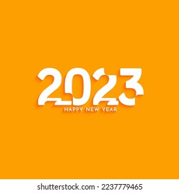 Happy New year 2023 elegant modern background design vector