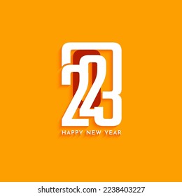 Happy New year 2023 elegant modern background design vector