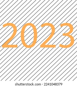 Happy New year 2023 greeting card design