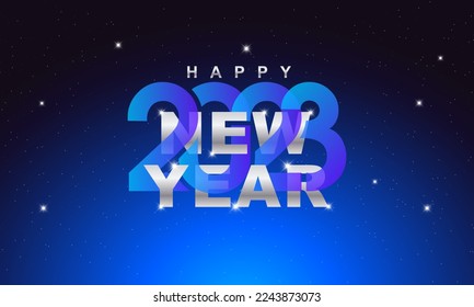 Happy new year 2023. Greeting concept for 2023 new year celebration