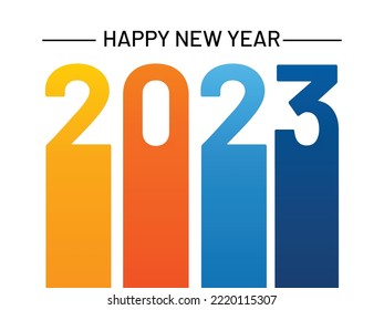 Happy new year 2023, horizontal banner. Brochure or calendar cover design template. Cover of business diary for 20 23 with wishes. The art of cutting paper.	
