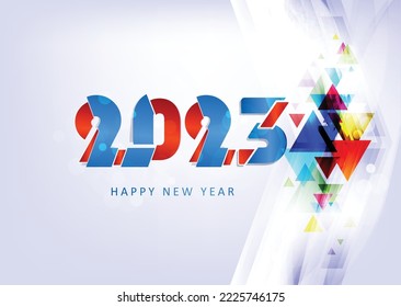 Happy new year 2023. luxury Christmas background design for greeting card, discount poster or sale banner