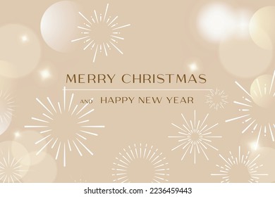 Happy New Year 2023 Merry Chistmas ano novo reveillon lettering design poster elegant modern elements