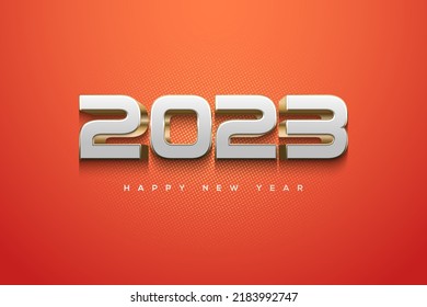 Happy new year 2023 modern and elegant