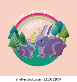 Happy New Year 2023 Year of Rabbit