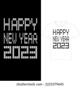  Happy New Year 2023 Retro T-Shirt Design,New Year Design, New Year Crew, Happy New Year T-shirt.