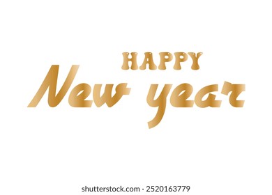 Happy New Year 2023 script text hand lettering. Design template Celebration typography poster, banner or greeting card for Merry Christmas and happy new year. Vector Illustration
