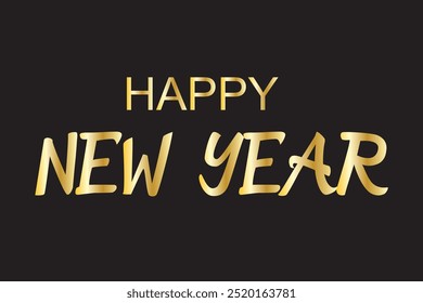 Happy New Year 2023 script text hand lettering. Design template Celebration typography poster, banner or greeting card for Merry Christmas and happy new year. Vector Illustration