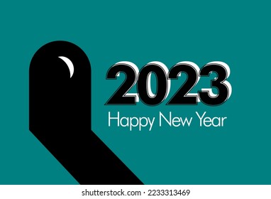 Happy New Year 2023. Seasons Greetings. Open Door Marking Opportunities and New Beginnings.