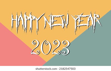 
Happy New Year 2023 Stock Illustration