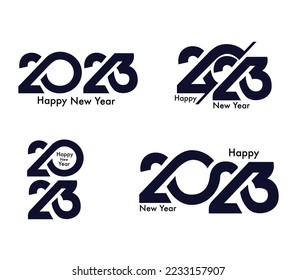 Alles Gute zum Neujahr 2023 - Textdesign