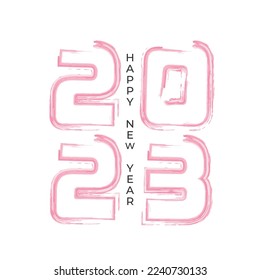 happy new year 2023 text design