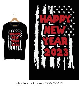 Happy New Year 2023 t-shirt design