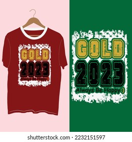 Happy New Year 2023 T-shirt design