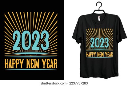 Happy new year 2023 t-shirt Design.