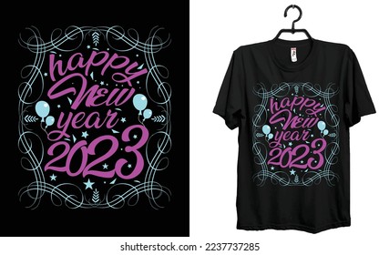 Happy new year 2023 t-shirt Design.