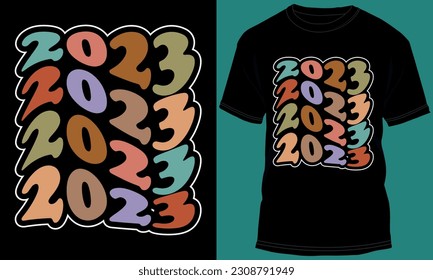 Happy New Year 2023 T-shirt Design