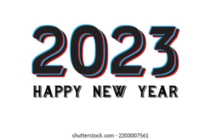 feliz vector del año 2023