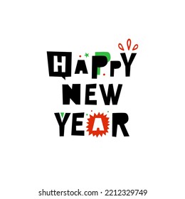Happy new year 2023, vector design
