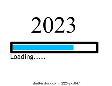 Feliz año nuevo 2023 ilustración vectorial
