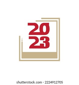 happy new year 2023 vector illustration design template