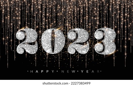 HAPPY NEW YEAR 2023 VECTOR ILLUSTRATION
