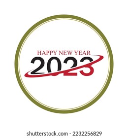 happy new year 2023 vector illustration design template