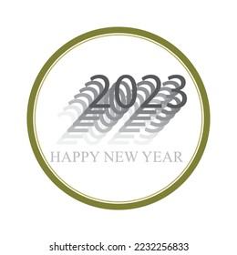 happy new year 2023 vector illustration design template