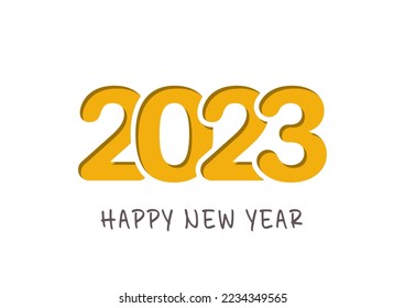 Happy New Year 2023. Vector illustration