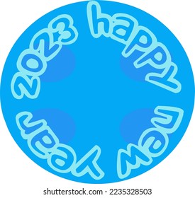 happy new year 2023 vector illustration 