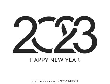 Happy New Year 2023. Vector illustration