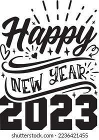feliz archivo vectorial de año 2023