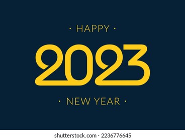 Feliz Año Nuevo 2023. Ilustración del vector
