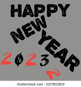 Feliz año nuevo vector 2023