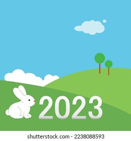 Feliz Año Nuevo 2023 vectorial