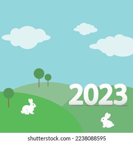 Happy New Year 2023 vector