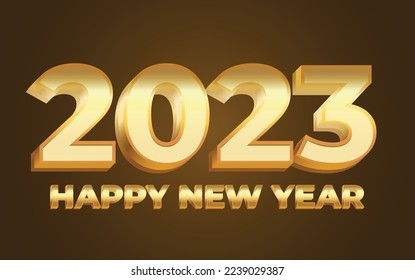 Happy new year 2023, Vector Illustration. 