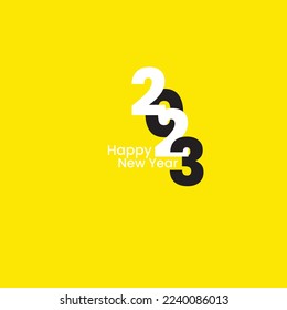 Happy new year 2023 vector illustration design