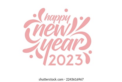 Schöne Vektorgrafik für das neue Jahr 2023